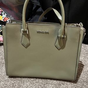 Michael Kors Hope Army Green  Large Satchel Messenger Bag